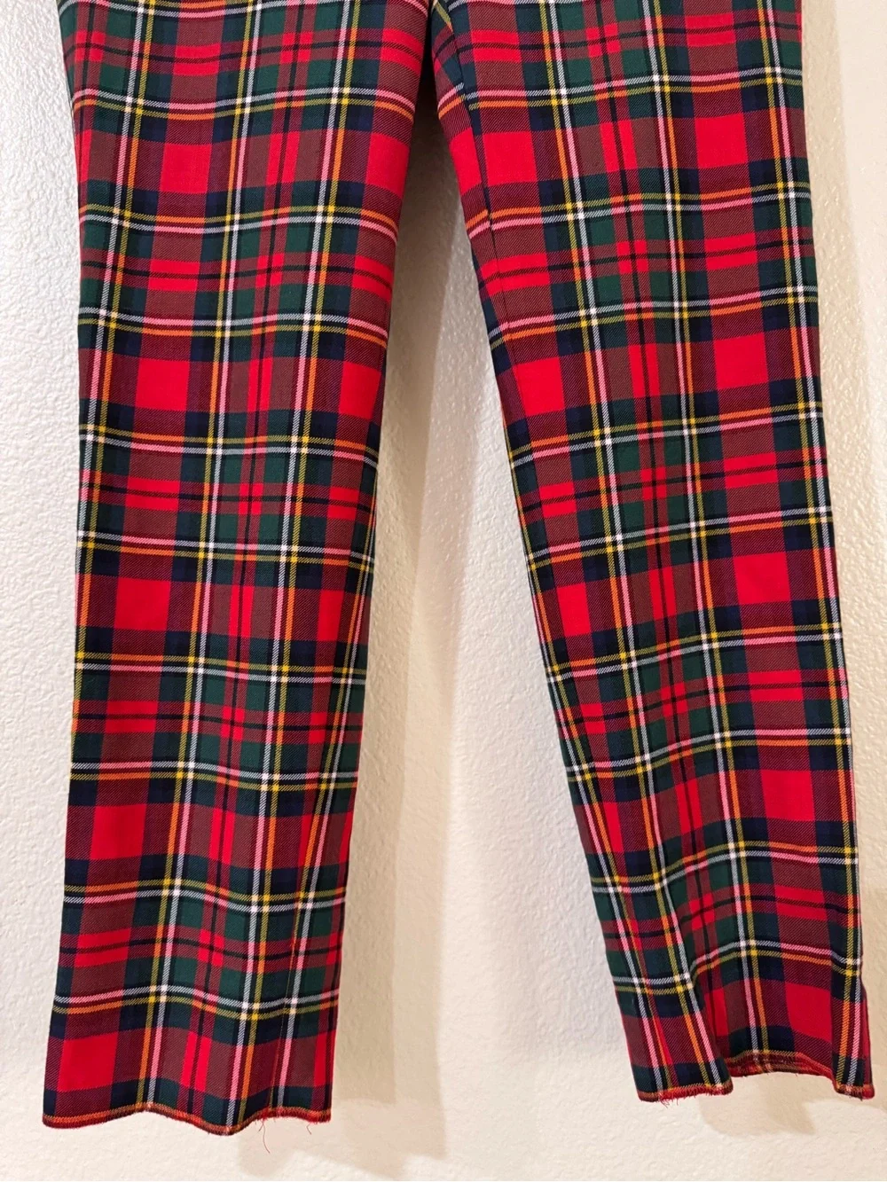 J.Crew Cameron Wool Blend Slim Crop Pants Royal Stewart Tartan Plaid 6